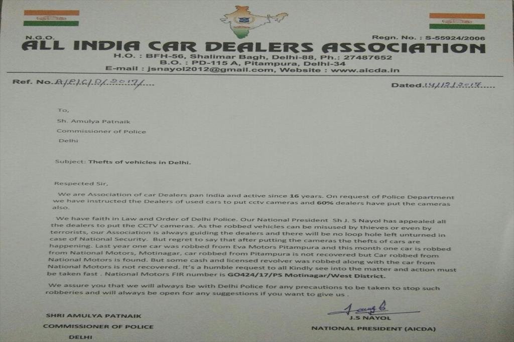 LETTER OF ASSOCIATION